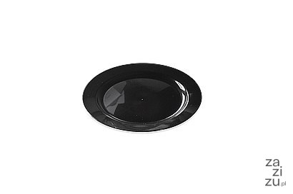 Talerze 12szt. plastikowe 19cm czarne 34-33 Talerze 12szt. plastikowe 19cm czarne 34-33