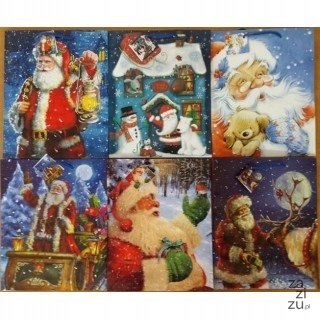 Torba świąteczna Mikołaj 26x33cm 12szt. | PL-6 Torba świąteczna Mikołaj 26x33cm 12szt. | PL-6