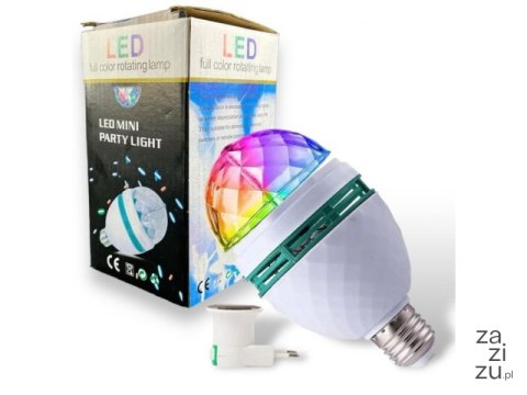 Żarówka LED DISCO Projektor dyskotekowy z wtyczką 1002 Żarówka LED DISCO Projektor dyskotekowy z wtyczką 1002