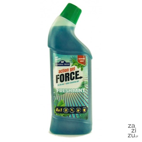 Żel do wc General Fresh Action Gel force miętowy 1l Żel do wc General Fresh Action Gel force miętowy 1l
