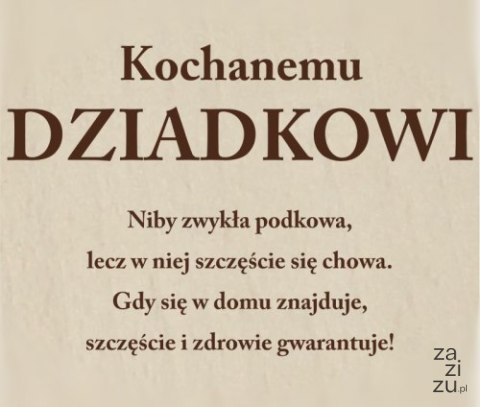 Deska podkowa dla Dziadka 27 x 12 cm. Deska podkowa dla Dziadka 27 x 12 cm.