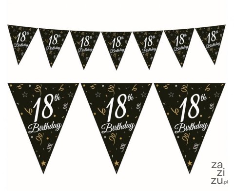 Girlanda papierowa Beauty&Charm z flagami "18", 28x270 cm GP-GF18