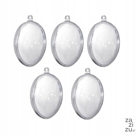 Jajko akrylowe 5szt. składane 8cm AJ-08 Jajko akrylowe 5szt. składane 8cm AJ-08