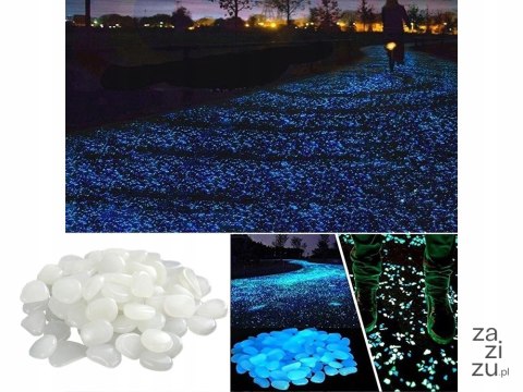 Kamyki kamienie świecące fluorescencyjne 100szt. | 01467_B Kamyki kamienie świecące fluorescencyjne 100szt. | 01467_B