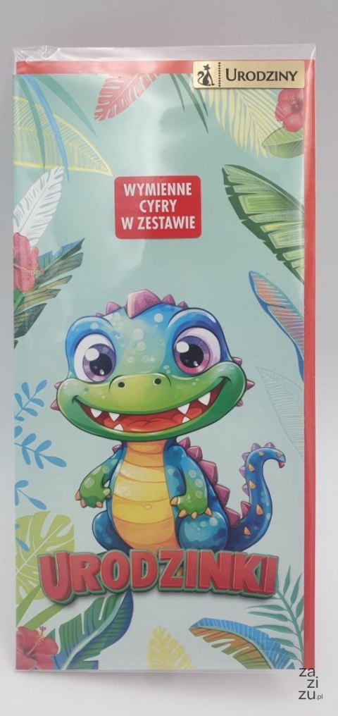 Karnet z wymiennymi cyframi urodziny DZIECIĘCY 042 Karnet z wymiennymi cyframi urodziny DZIECIĘCY 042