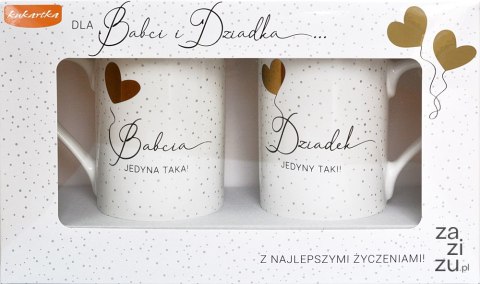 Komplet 2 kubków BABCIA DZIADEK Q 989 DBD Komplet 2 kubków BABCIA DZIADEK Q 989 DBD