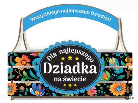 Koszyczek skrzynka 17x11x20cm Najlepszy Dziadek na świecie Koszyczek skrzynka 17x11x20cm Najlepszy Dziadek na świecie