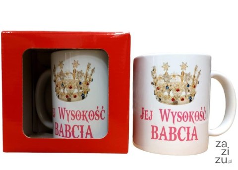 Kubek w pudełku Jej Wysokość BABCIA Kubek w pudełku Jej Wysokość BABCIA