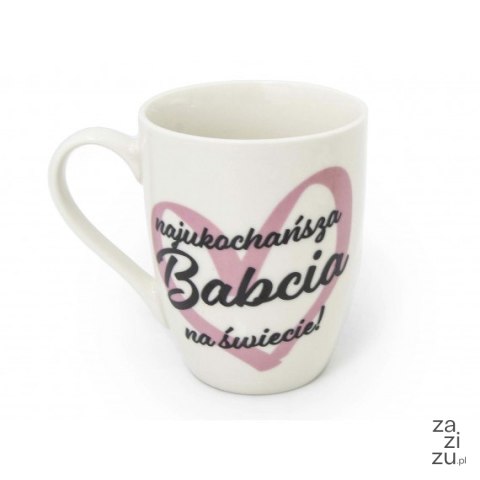 Kubek w torebce 340ml NAJUKOCHAŃSZA BABCIA 0643 Kubek w torebce 340ml NAJUKOCHAŃSZA BABCIA 0643