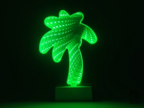 Lampka led tunel lustro 3D PALMA 2 x AAA 13 x 20 x 3,5cm Lampka led tunel lustro 3D PALMA 2 x AAA 13 x 20 x 3,5cm