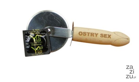 Ostry sex - nóż do pizzy zestaw w pudełku (P1445P) Ostry sex - nóż do pizzy zestaw w pudełku (P1445P)