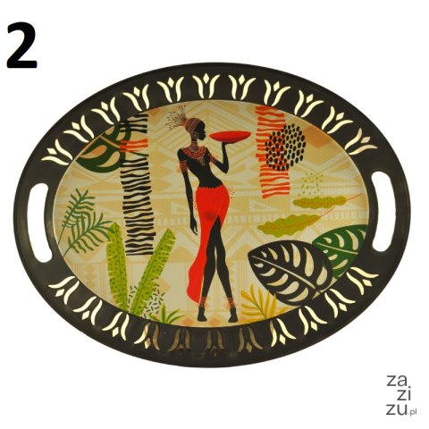 Owalna taca dekoracyjna plastikowa 42,5x32,5cm Owalna taca dekoracyjna plastikowa 42,5x32,5cm