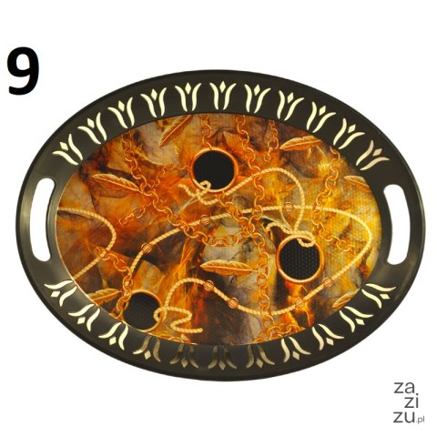 Owalna taca dekoracyjna plastikowa 42,5x32,5cm Owalna taca dekoracyjna plastikowa 42,5x32,5cm