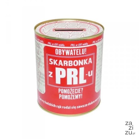 Puszka skarbonka PRL POMOŻECIE Puszka skarbonka PRL POMOŻECIE