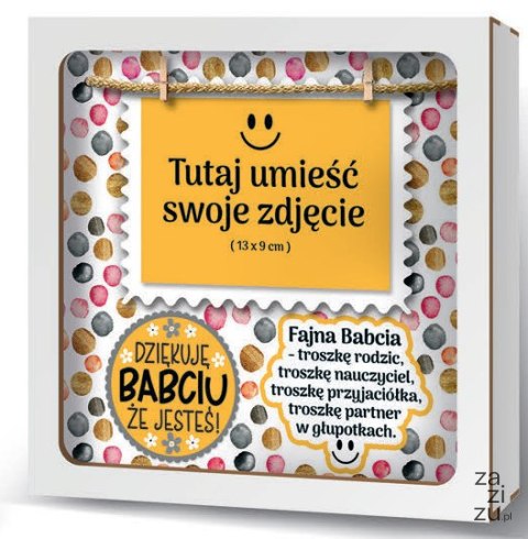 Ramka 20x20cm puzzle 3D Dziękuję Babciu że jesteś! Ramka 20x20cm puzzle 3D Dziękuję Babciu że jesteś!