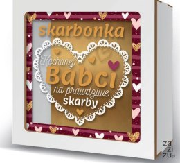 Skarbonka 17,5 x 17,5cm Kochana Babcia prawdziwy skarb