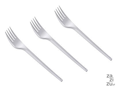 Widelce wielokrotnego użytku 17,5cm białe 50szt. | 00-05 Widelce wielokrotnego użytku 17,5cm białe 50szt. | 00-05