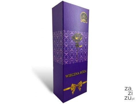 Wieczna róża ze złotą łodygą w pudełku walg516 Wieczna róża ze złotą łodygą w pudełku walg516