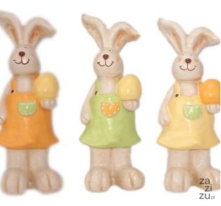 Zając gipsowy duży stojący dziewczynka 40cm 9014 Zając gipsowy duży stojący dziewczynka 40cm 9014