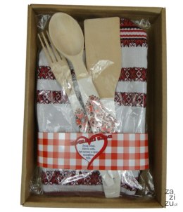 Zestaw kuchenny w pudełku dla Kochanej Babci 28 x 20 cm.