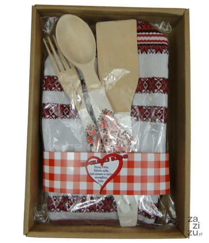 Zestaw kuchenny w pudełku dla Kochanej Babci 28 x 20 cm. Zestaw kuchenny w pudełku dla Kochanej Babci 28 x 20 cm.