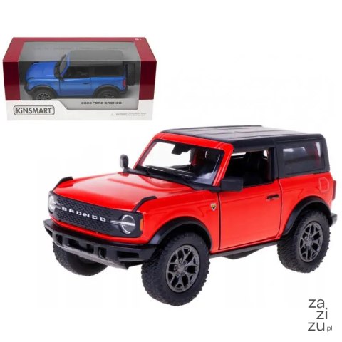 Auto metalowe KINSMART 2022 FORD BRONCO HARD TOP 1:34 Auto metalowe KINSMART 2022 FORD BRONCO HARD TOP 1:34