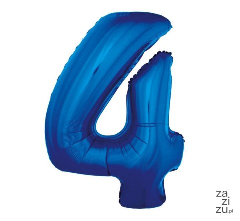 Balon foliowy "Cyfra 4", niebieska, 92 cm FG-C85N4 Balon foliowy "Cyfra 4", niebieska, 92 cm FG-C85N4