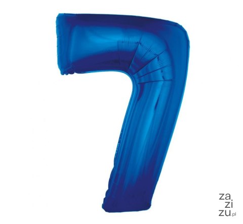 Balon foliowy "Cyfra 7", niebieska, 92 cm FG-C85N7 Balon foliowy "Cyfra 7", niebieska, 92 cm FG-C85N7