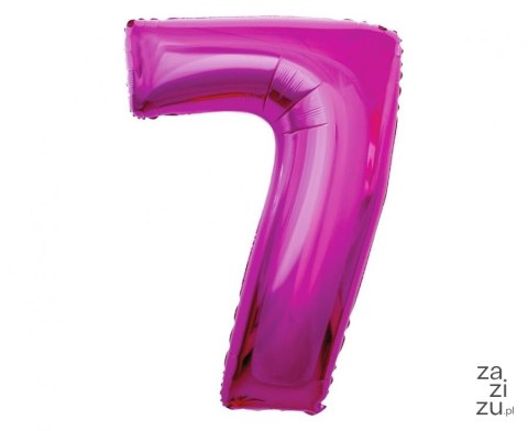 Balon foliowy "Cyfra 7", różowa, 92 cm FG-C85R7 Balon foliowy "Cyfra 7", różowa, 92 cm FG-C85R7