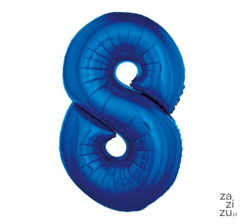 Balon foliowy "Cyfra 8", niebieska, 92 cm FG-C85N8 Balon foliowy "Cyfra 8", niebieska, 92 cm FG-C85N8