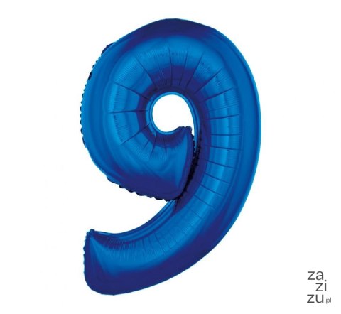 Balon foliowy "Cyfra 9", niebieska, 92 cm FG-C85N9 Balon foliowy "Cyfra 9", niebieska, 92 cm FG-C85N9