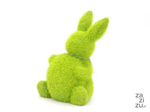 Figurka flokowana królik z jajkiem 8,8 x 8,5 x 14,5 cm Figurka flokowana królik z jajkiem 8,8 x 8,5 x 14,5 cm