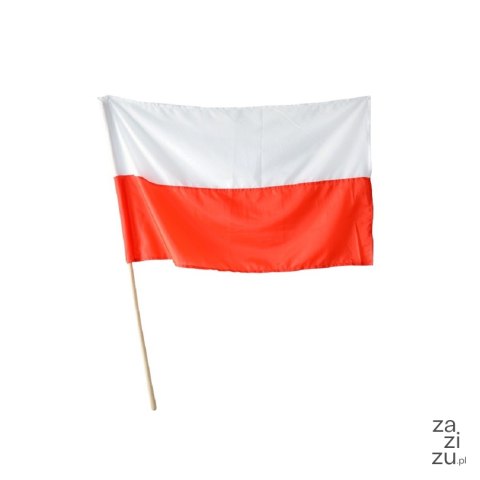 Flaga narodowa na drzewcu 120cm POLSKA Flaga narodowa na drzewcu 120cm POLSKA