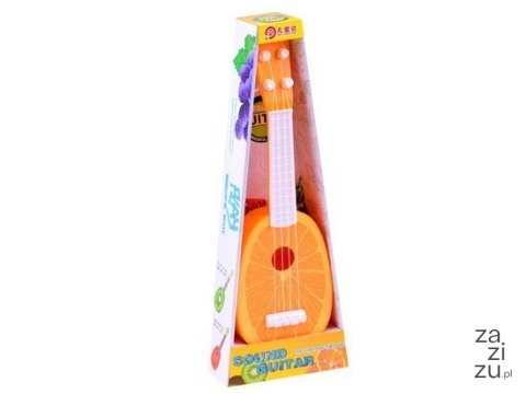 Gitara owocowa ukulele dla dzieci gitarka IN0033 POMARAŃCZA Gitara owocowa ukulele dla dzieci gitarka IN0033 POMARAŃCZA