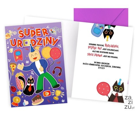 Karnet urodziny dziecięce (gra) PR-499 Karnet urodziny dziecięce (gra) PR-499