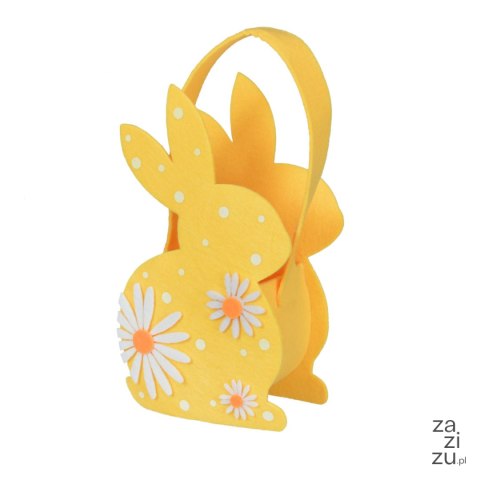 Koszyczek zajączek filc 12 x 25cm Koszyczek zajączek filc 12 x 25cm