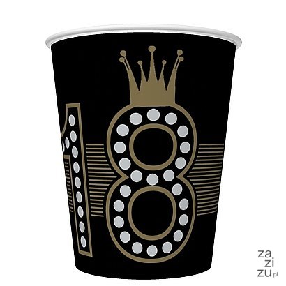 Kubki papierowe 250ml Hollywood Style 18-stka 8szt. 79-50 Kubki papierowe 250ml Hollywood Style 18-stka 8szt. 79-50