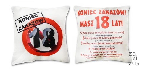 Poduszka urodzinowa -- 18 lat przede mną cały świat S10 Poduszka urodzinowa -- 18 lat przede mną cały świat S10