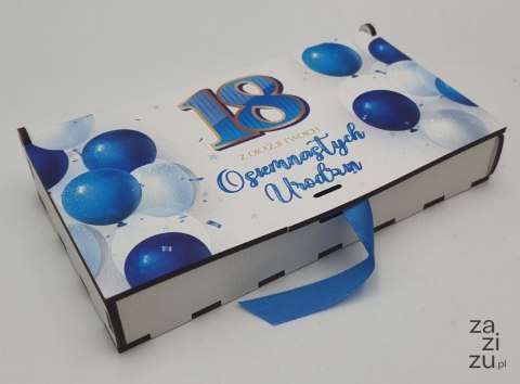 Pudełko mini drewno 18-nastka nr11 Pudełko mini drewno 18-nastka nr11