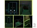 Taśma fluorescencyjna świecąca w ciemności 5m