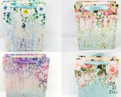 Torba papierowa 12szt. 18x23cm KWIATY 1794 Torba papierowa 12szt. 18x23cm KWIATY 1794