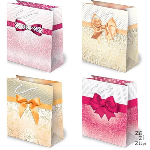 Torebki ozdobne 10szt. XL set 24 Kokardy 30 x 36,5 x 13 cm Torebki ozdobne 10szt. XL set 24 Kokardy 30 x 36,5 x 13 cm