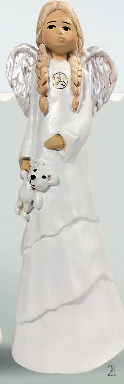 Anioł stojący 31cm LENA Z MISIEM KOMUNIA ŚW Anioł stojący 31cm LENA Z MISIEM KOMUNIA ŚW