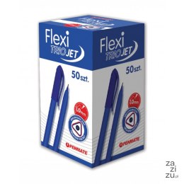 Długopis FLEXI TRIO JET niebieski Penmate 50 szt