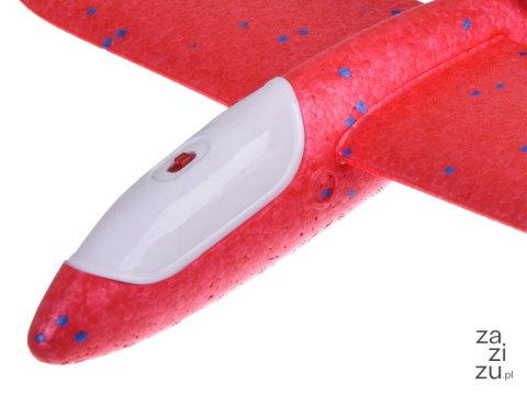 Lekki samolot ze styropianu Szybowiec oświetlenie led ZA4984 Lekki samolot ze styropianu Szybowiec oświetlenie led ZA4984