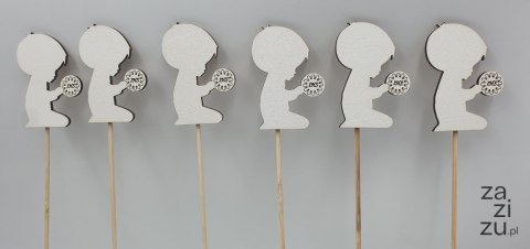 Pik 6szt. KOMUNIA ŚW. CHŁOPIEC IHS 7cm Pik 6szt. KOMUNIA ŚW. CHŁOPIEC IHS 7cm