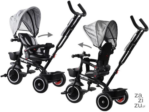 Rowerek dziecięcy trójkołowy Tiny Bike 3w1 z daszkiem OBRACANY SP0650SZ Rowerek dziecięcy trójkołowy Tiny Bike 3w1 z daszkiem OBRACANY SP0650SZ