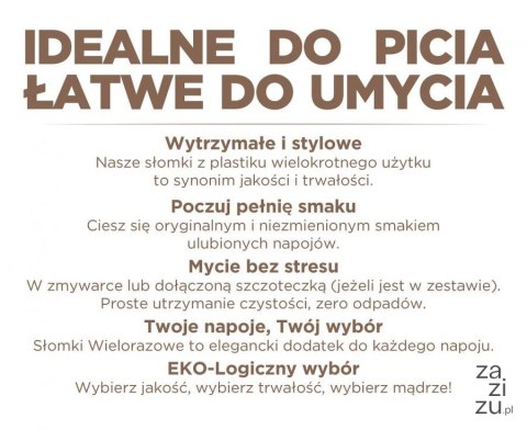 Rurki (słomki) wielokrotnego użytku, różne kolory 9x240mm 17 szt. + szczoteczka RW-17KS Rurki (słomki) wielokrotnego użytku, różne kolory 9x240mm 17 szt. + szczoteczka RW-17KS