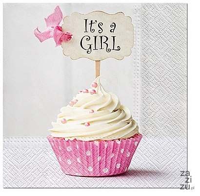 Serwetki 33x33 SDL150900 Pink Cupcake 20szt. Serwetki 33x33 SDL150900 Pink Cupcake 20szt.