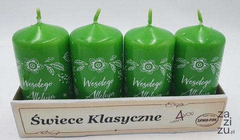 Świeca 4szt WESOŁEGO ALLELUJA B49 ZIELONA WL50100A Świeca 4szt WESOŁEGO ALLELUJA B49 ZIELONA WL50100A